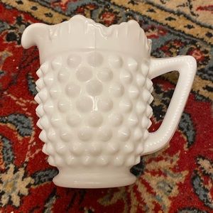 Fenton milk glass 4 in creamer